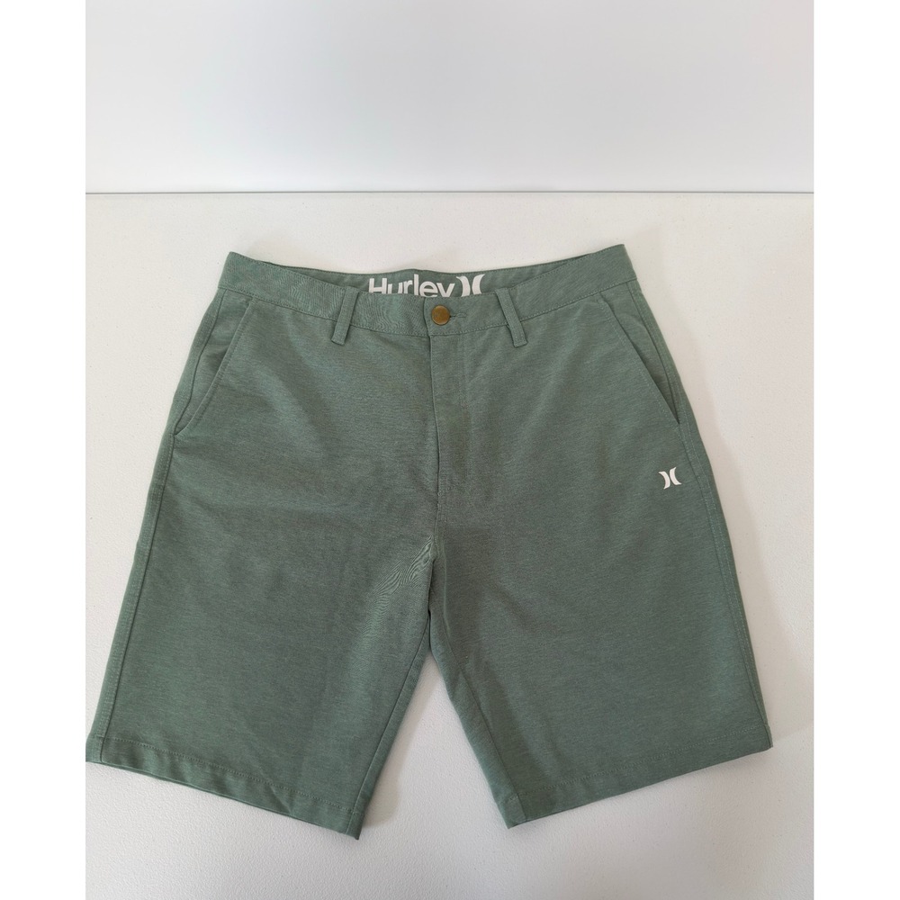 Hurley Mens Dri-FIT Hybrid Walk Shorts Sage Green Heathered Size 32 Casual Surf